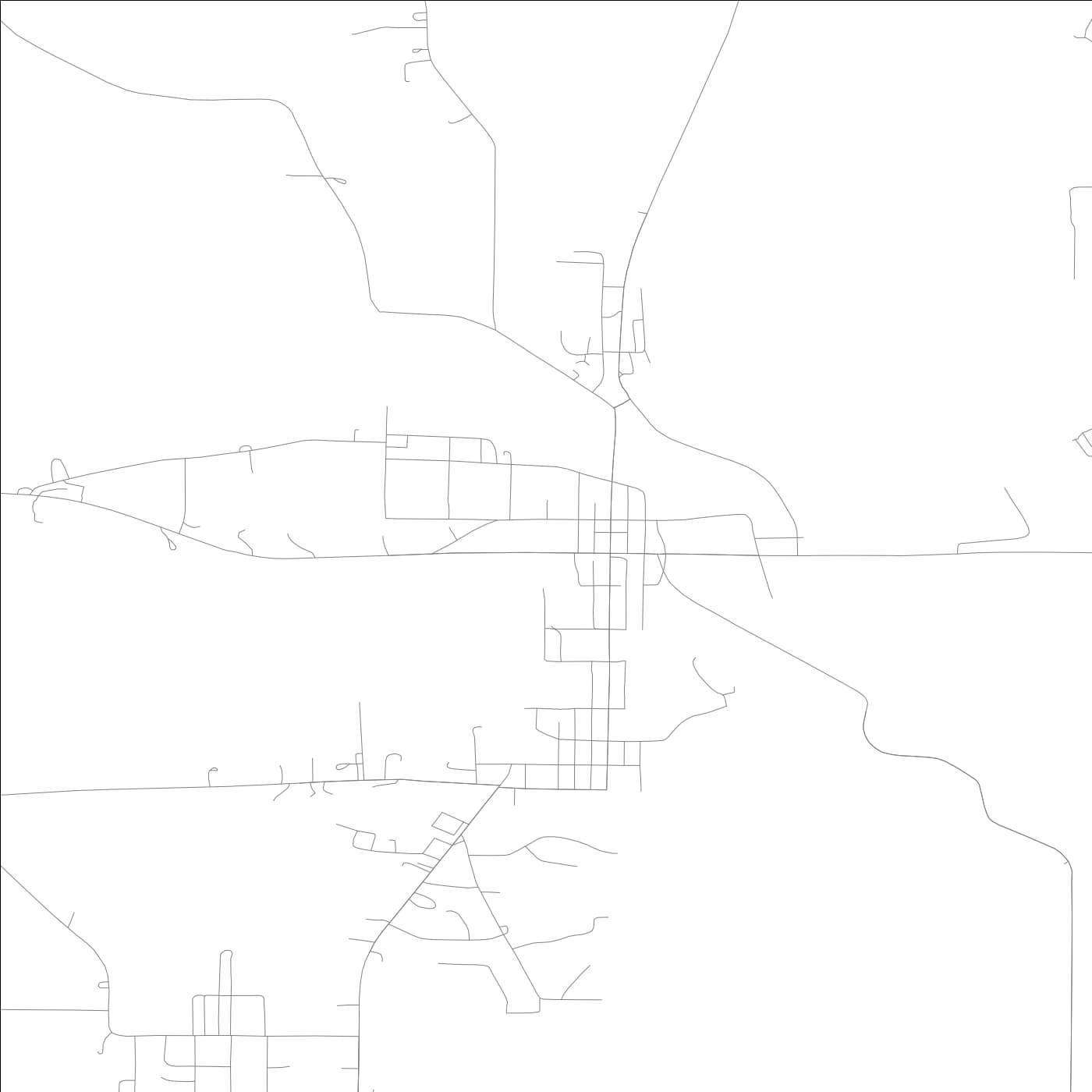 ROAD MAP OF COLUMBUS JUNCTION, LOWA BY MAPBAKES