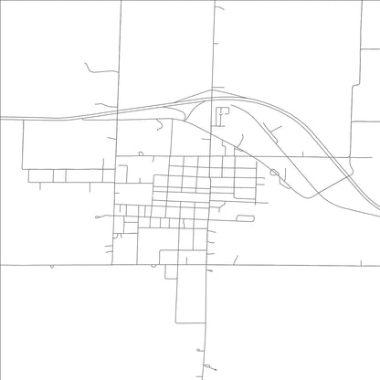 ROAD MAP OF CLARENCE, MISSOURI BY MAPBAKES