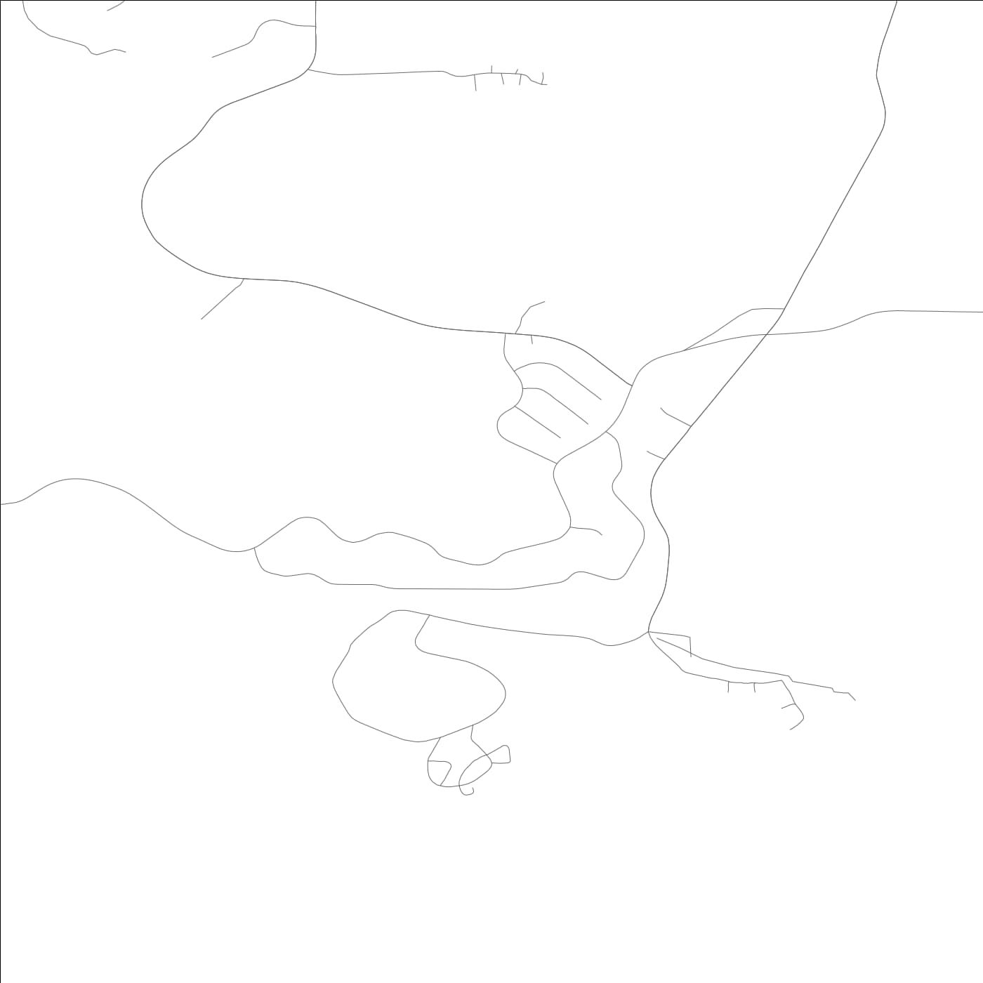 ROAD MAP OF CAMANCHE NORTH SHORE, CALIFORNIA BY MAPBAKES