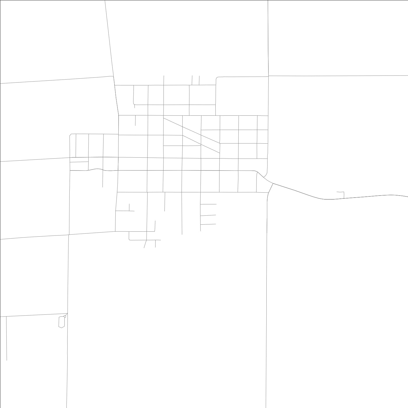 ROAD MAP OF CAMBRIDGE, ILLINOIS BY MAPBAKES