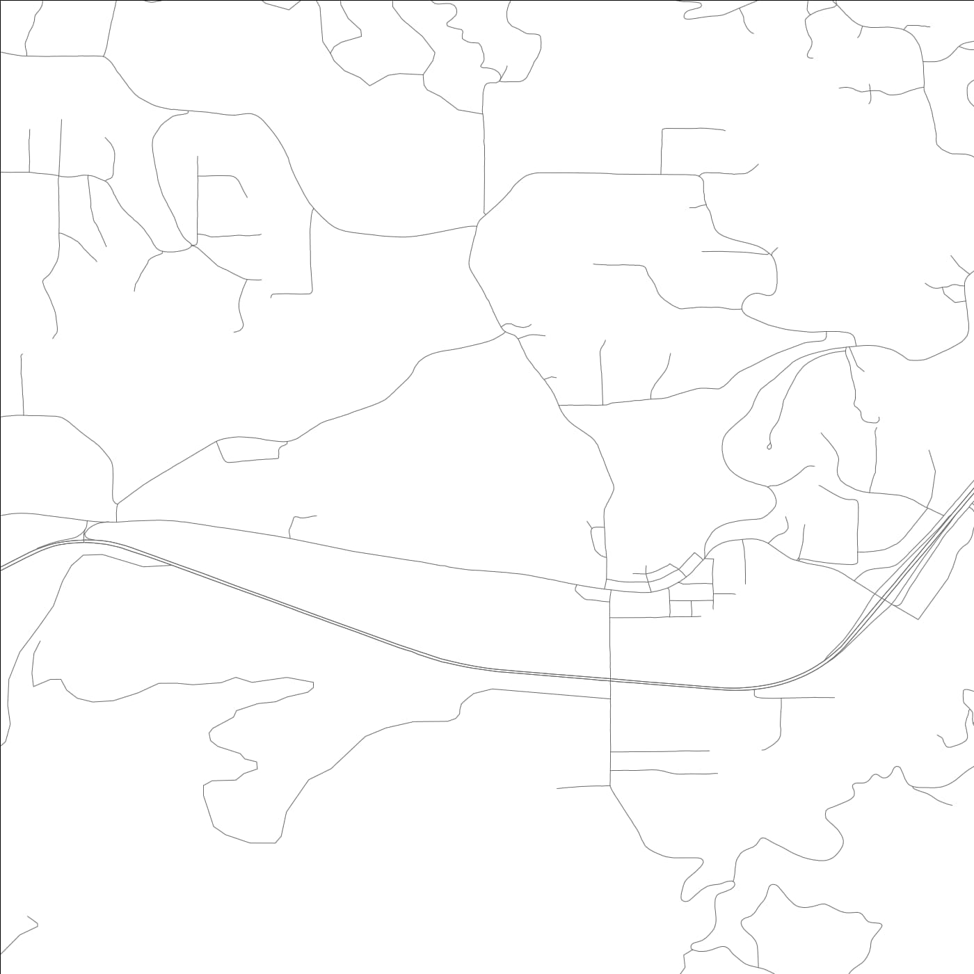 ROAD MAP OF CAMINO, CALIFORNIA BY MAPBAKES