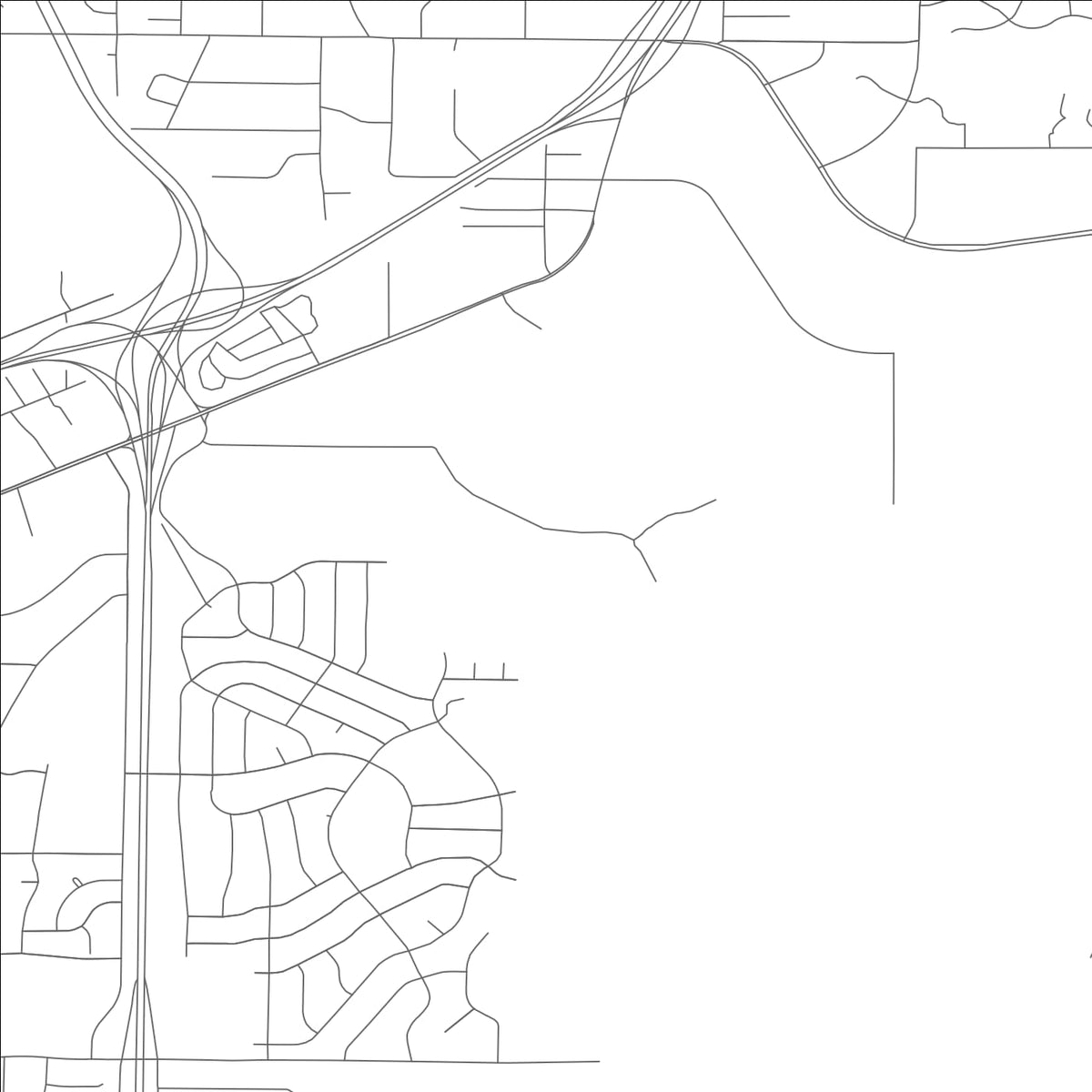 ROAD MAP OF CLAYCOMO, MISSOURI BY MAPBAKES