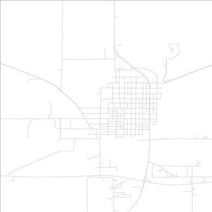 ROAD MAP OF CORNING, LOWA BY MAPBAKES