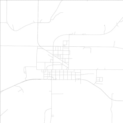 ROAD MAP OF CORRECTIONVILLE, LOWA BY MAPBAKES