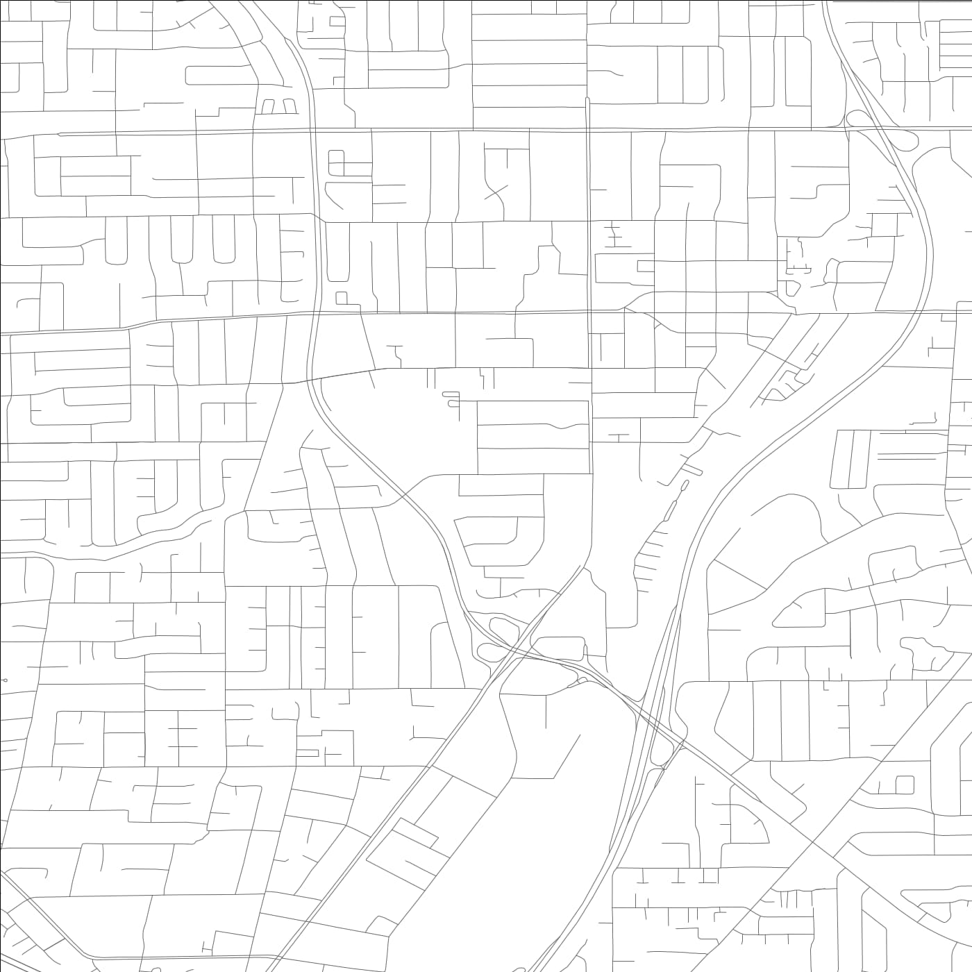 ROAD MAP OF CAMPBELL, CALIFORNIA BY MAPBAKES