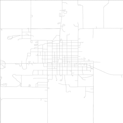 ROAD MAP OF CORYDON, LOWA BY MAPBAKES