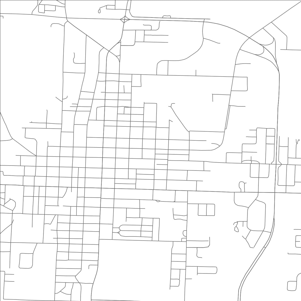 ROAD MAP OF CLINTON, MISSOURI BY MAPBAKES