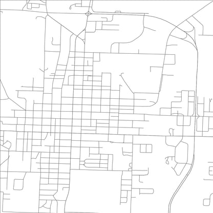 ROAD MAP OF CLINTON, MISSOURI BY MAPBAKES