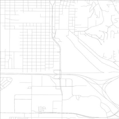 ROAD MAP OF COUNCIL BLUFFS, LOWA BY MAPBAKES