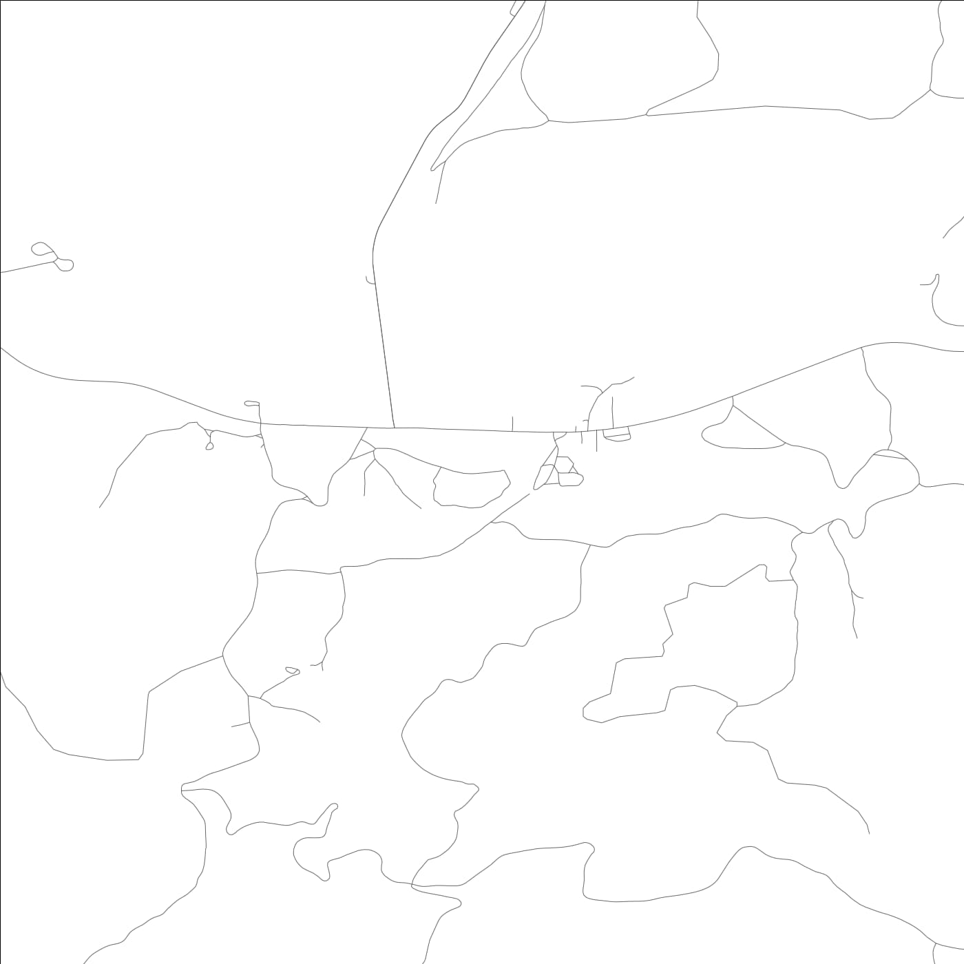 ROAD MAP OF CANYONDAM, CALIFORNIA BY MAPBAKES