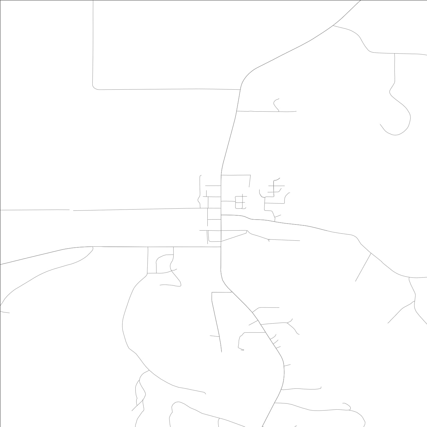 ROAD MAP OF CRESCENT, LOWA BY MAPBAKES