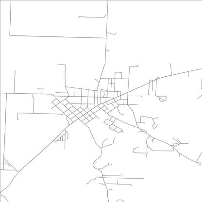 ROAD MAP OF COLE CAMP, MISSOURI BY MAPBAKES