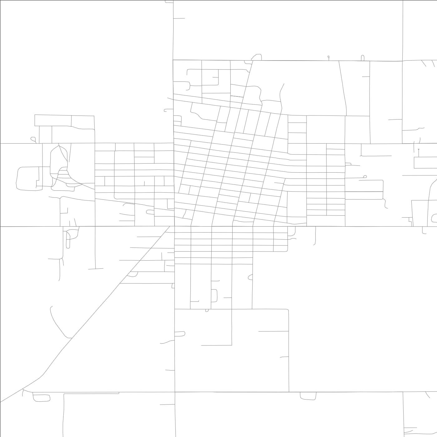 ROAD MAP OF CRESCO, LOWA BY MAPBAKES