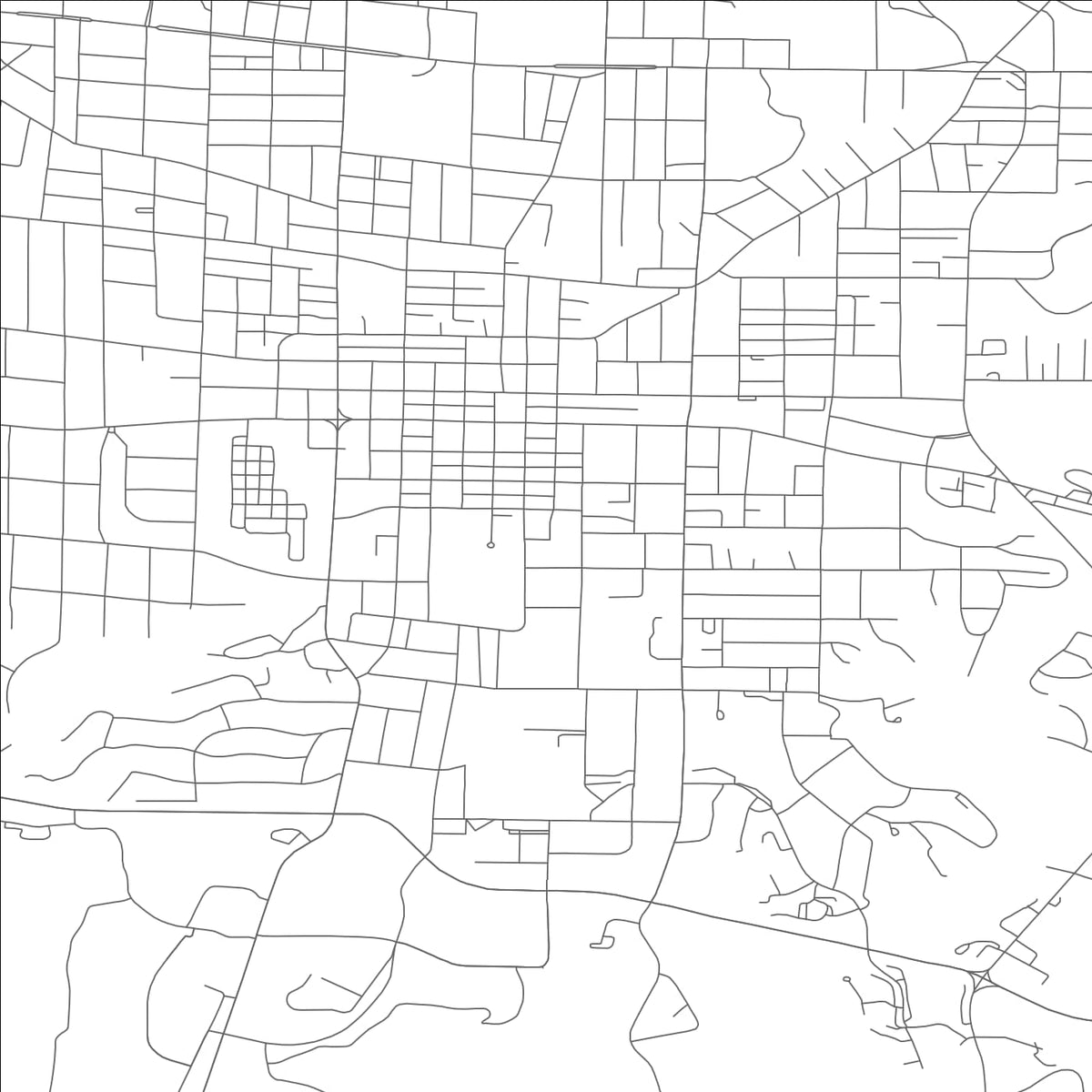 ROAD MAP OF COLUMBIA, MISSOURI BY MAPBAKES