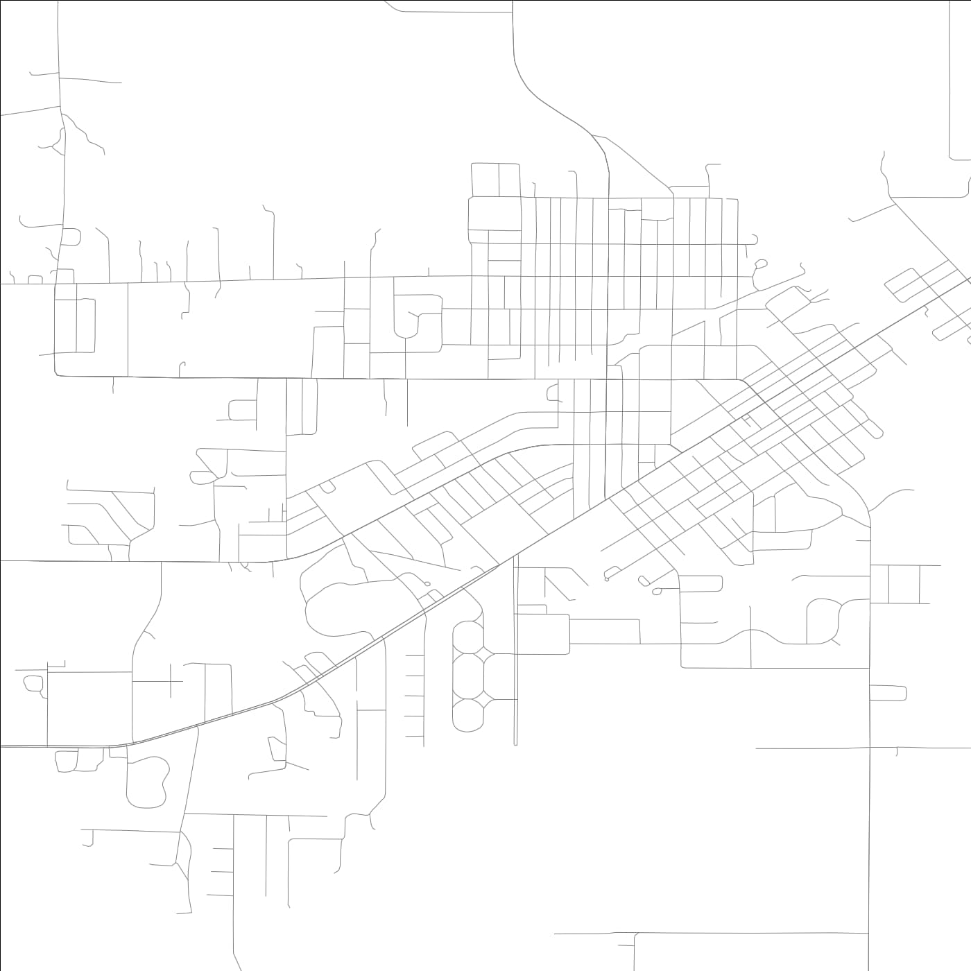 ROAD MAP OF CARMI, ILLINOIS BY MAPBAKES