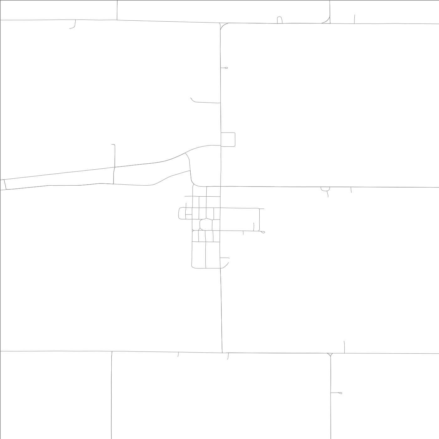 ROAD MAP OF CROMWELL, LOWA BY MAPBAKES