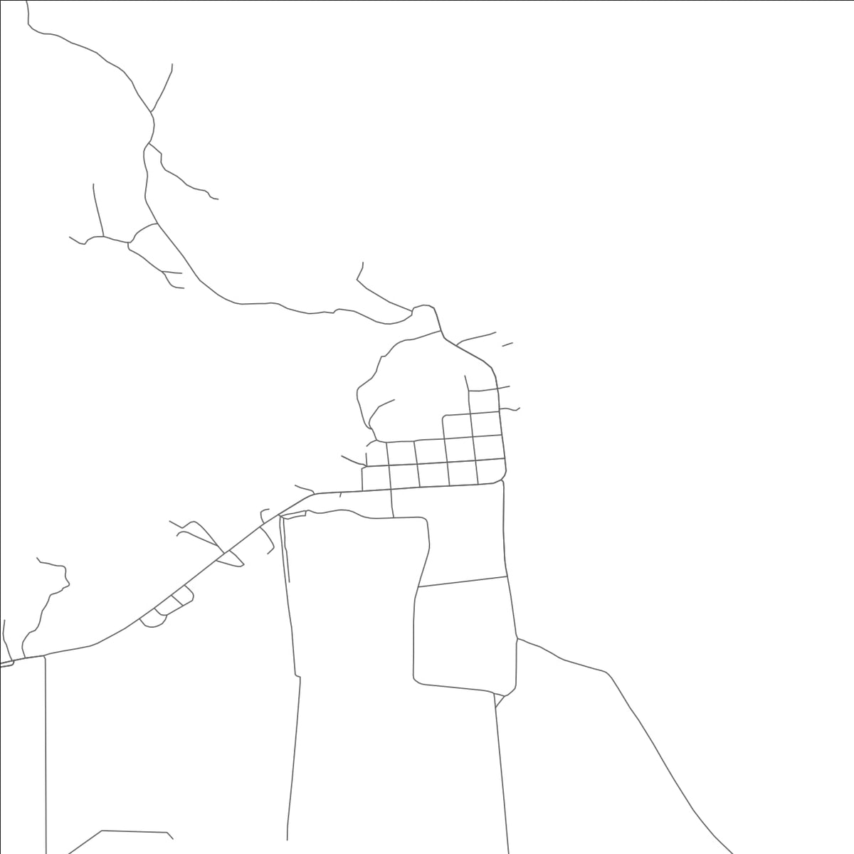 ROAD MAP OF COMMERCE, MISSOURI BY MAPBAKES