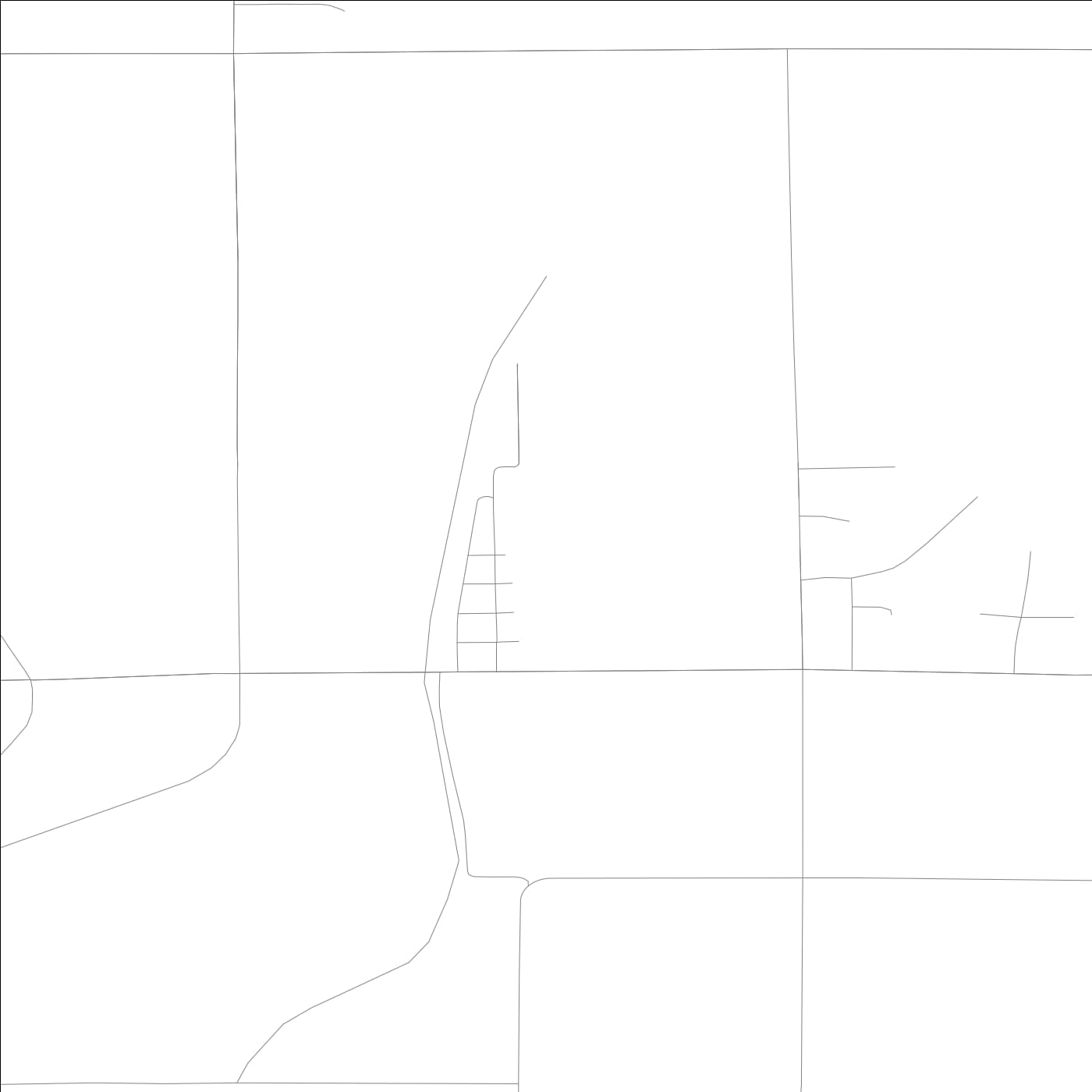 ROAD MAP OF CUMMING, LOWA BY MAPBAKES