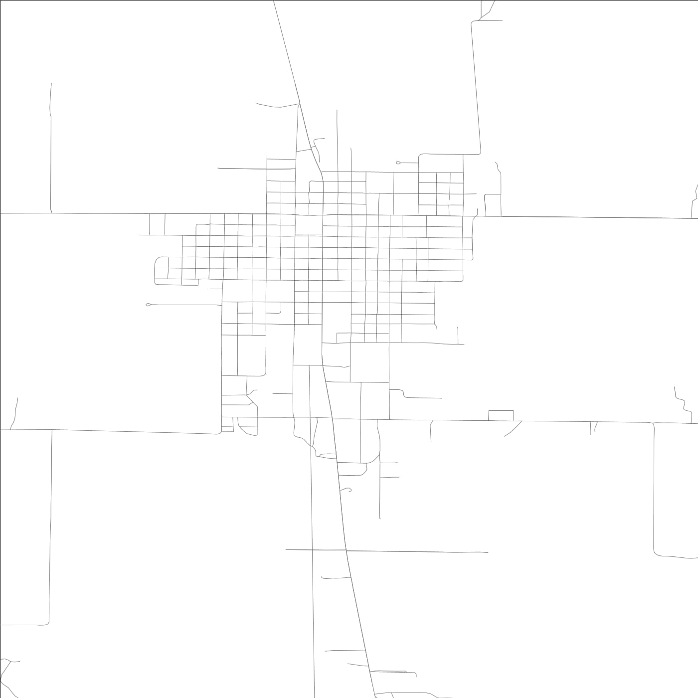 ROAD MAP OF CARROLLTON, ILLINOIS BY MAPBAKES