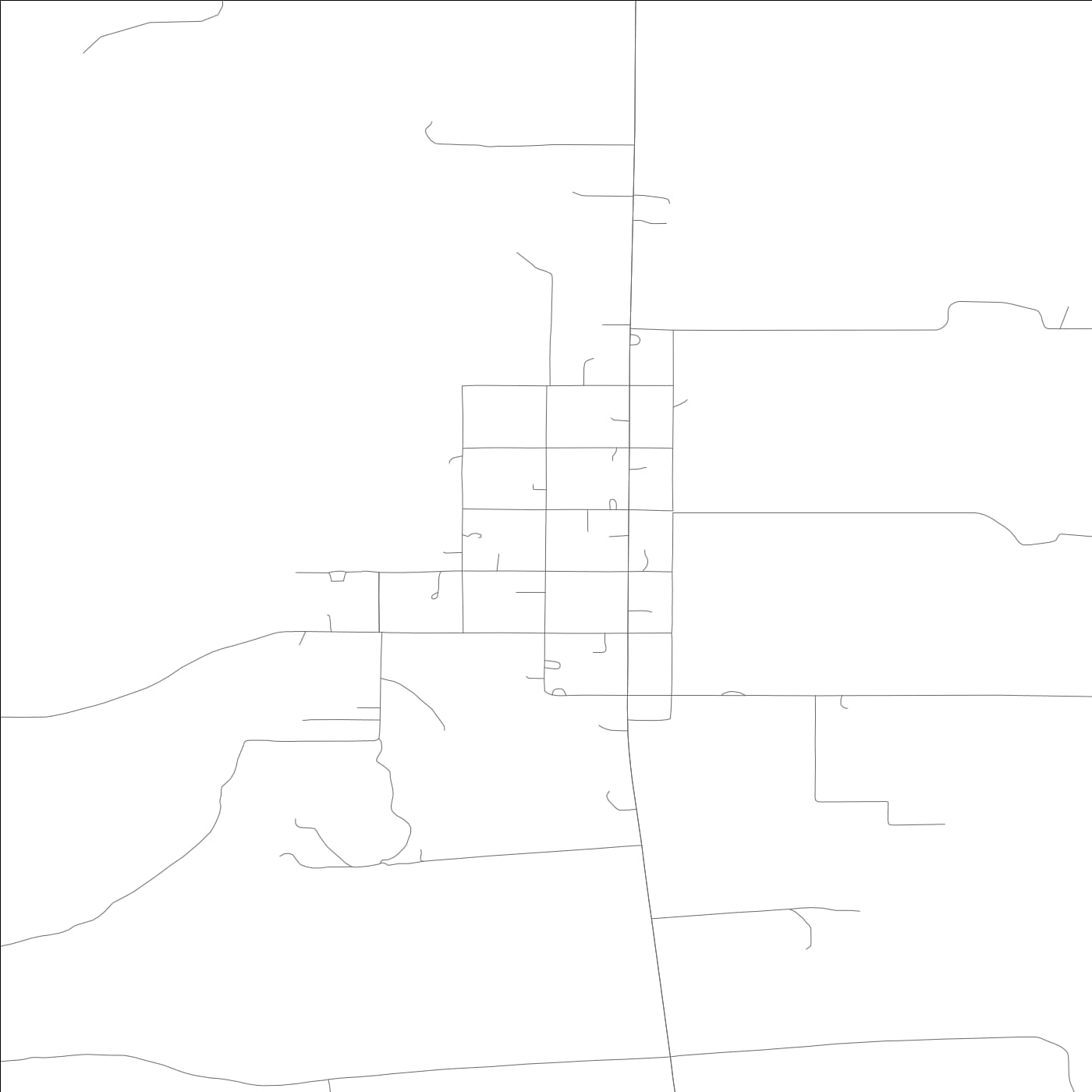 ROAD MAP OF BLOOMINGTON, IDAHO BY MAPBAKES