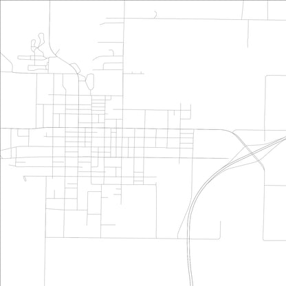 ROAD MAP OF CARTHAGE, ILLINOIS BY MAPBAKES