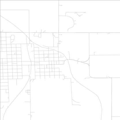 ROAD MAP OF DAKOTA CITY, LOWA BY MAPBAKES