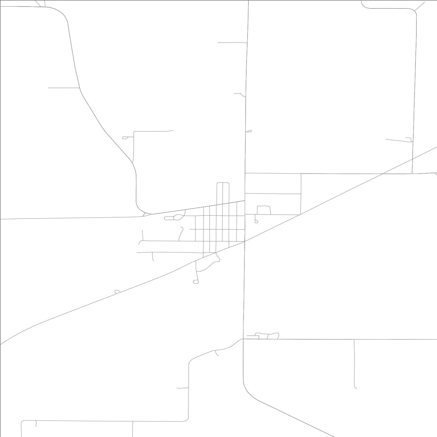 ROAD MAP OF DANBURY, LOWA BY MAPBAKES