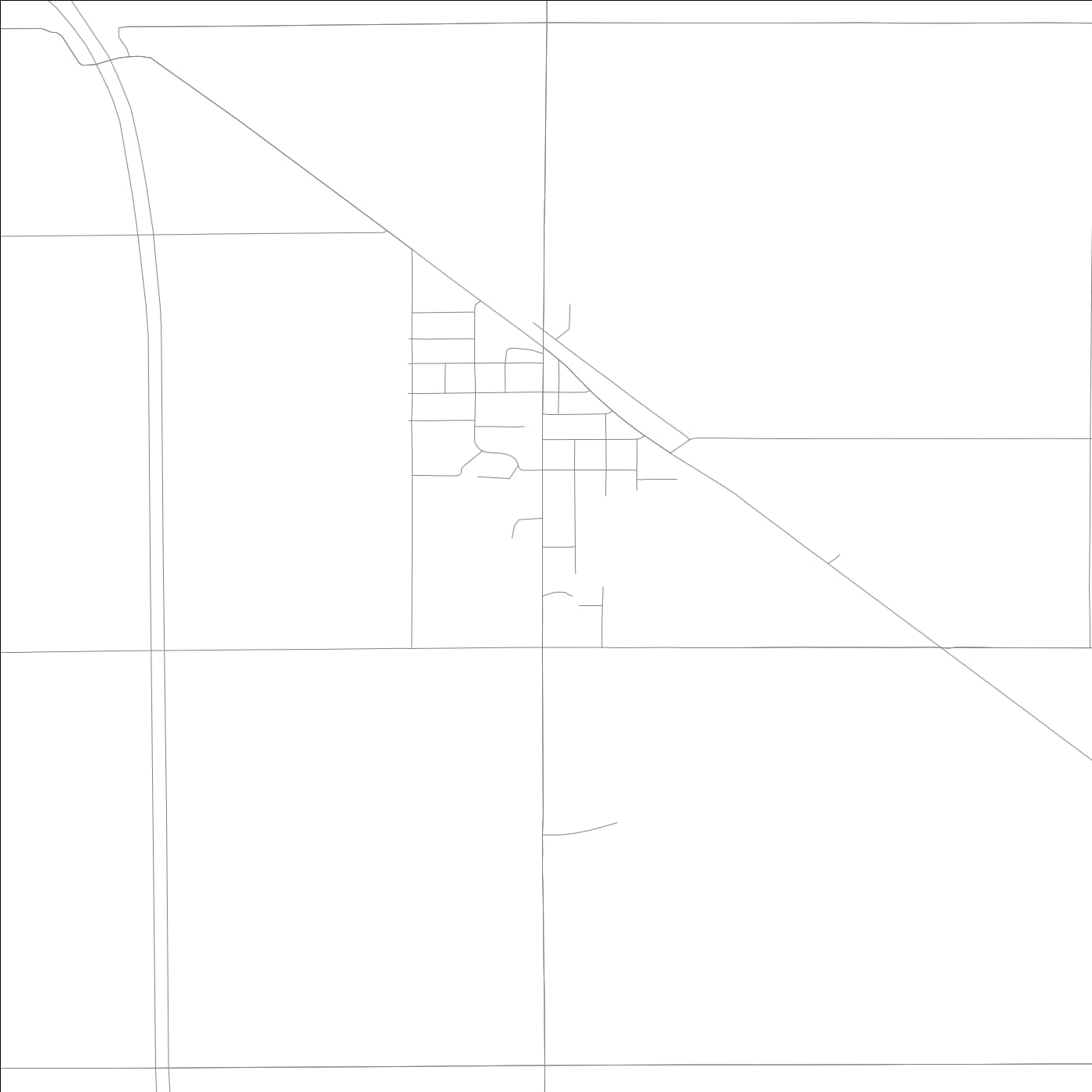 ROAD MAP OF DANVILLE, LOWA BY MAPBAKES