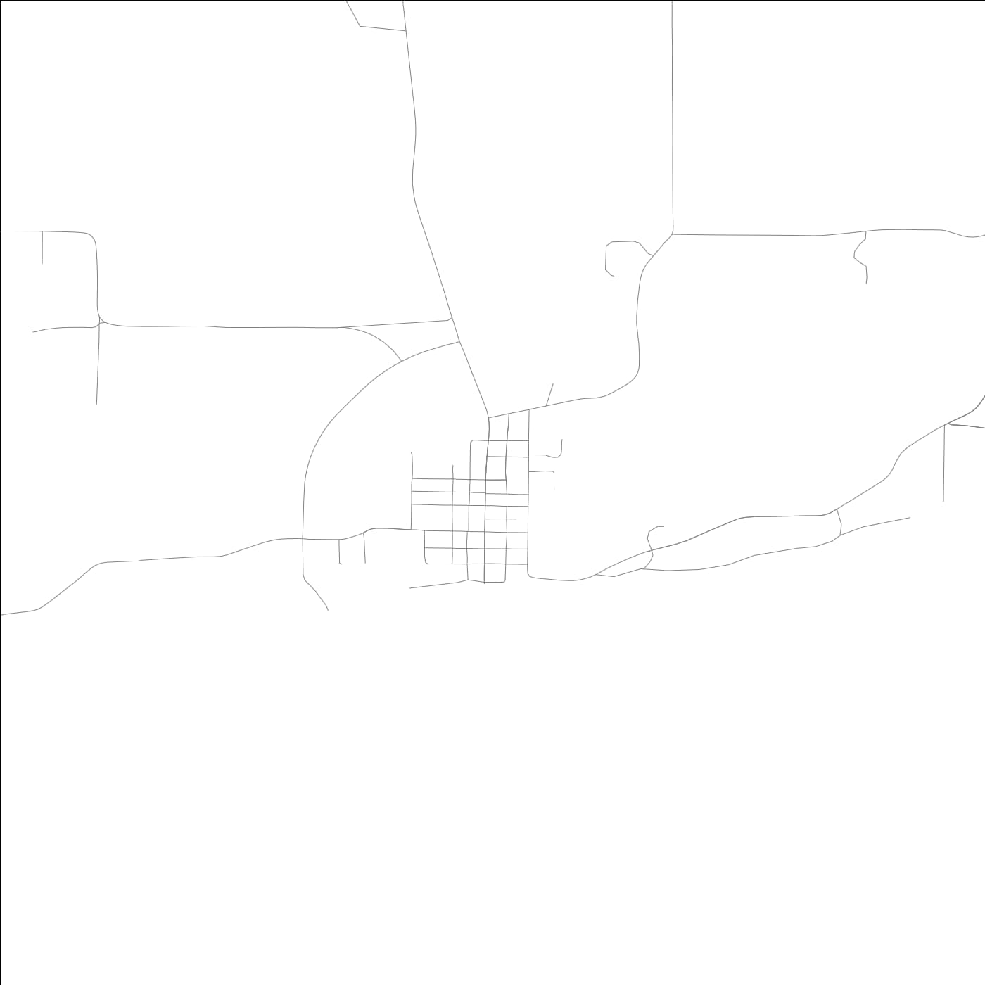 ROAD MAP OF CAVE IN ROCK, ILLINOIS BY MAPBAKES