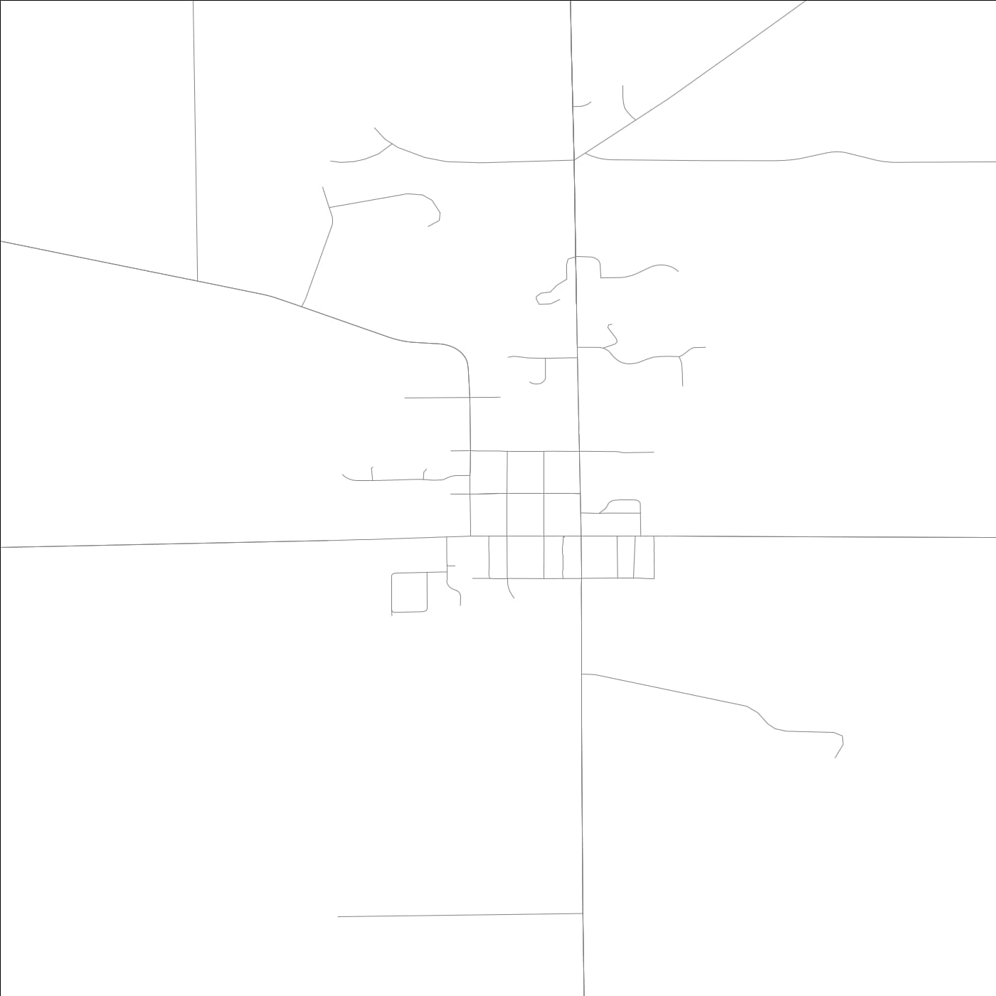 ROAD MAP OF CEDARVILLE, ILLINOIS BY MAPBAKES