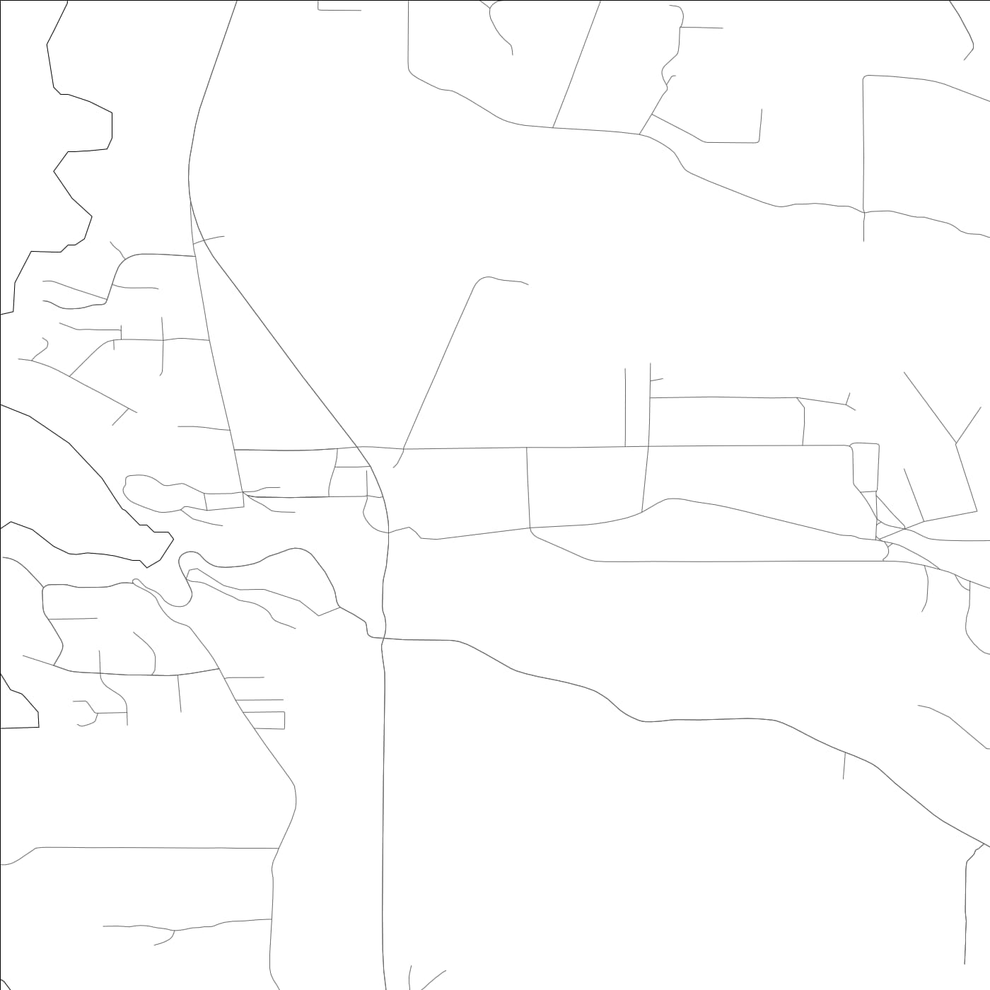 ROAD MAP OF CASPAR, CALIFORNIA BY MAPBAKES