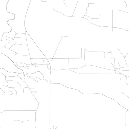 ROAD MAP OF CASPAR, CALIFORNIA BY MAPBAKES