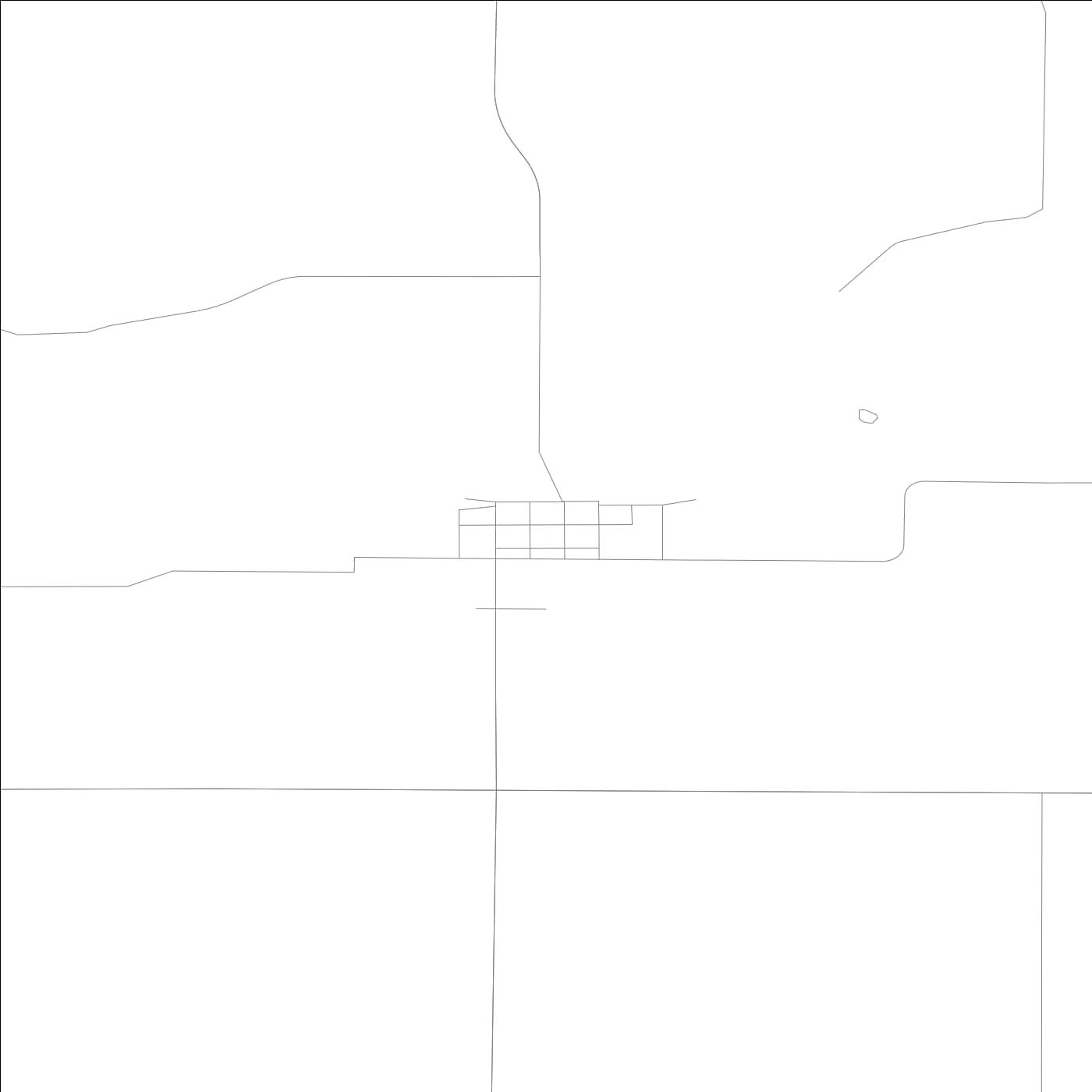 ROAD MAP OF DAWSON, LOWA BY MAPBAKES