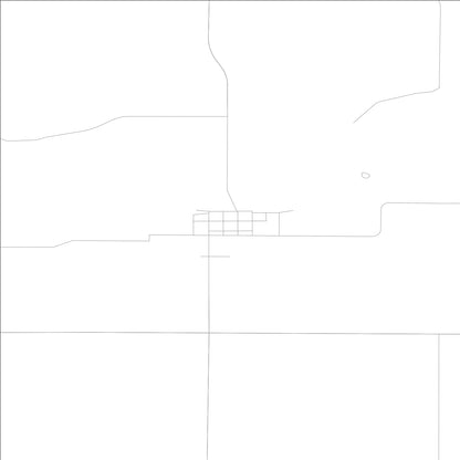 ROAD MAP OF DAWSON, LOWA BY MAPBAKES