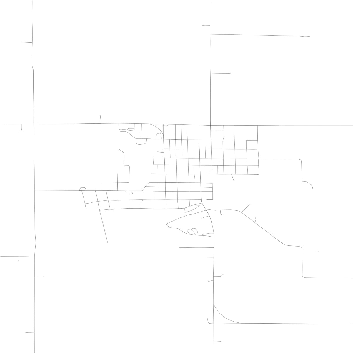 ROAD MAP OF DAYTON, LOWA BY MAPBAKES