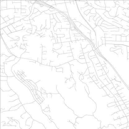 ROAD MAP OF CASTLE HILL, CALIFORNIA BY MAPBAKES