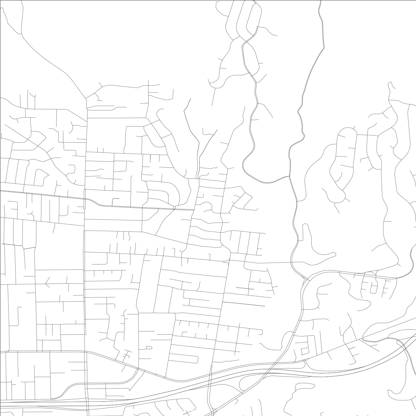 ROAD MAP OF CASTRO VALLEY, CALIFORNIA BY MAPBAKES