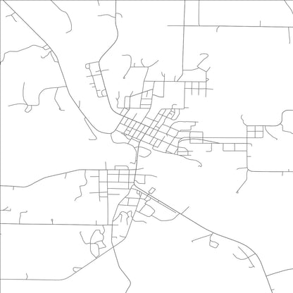 ROAD MAP OF CRANE, MISSOURI BY MAPBAKES