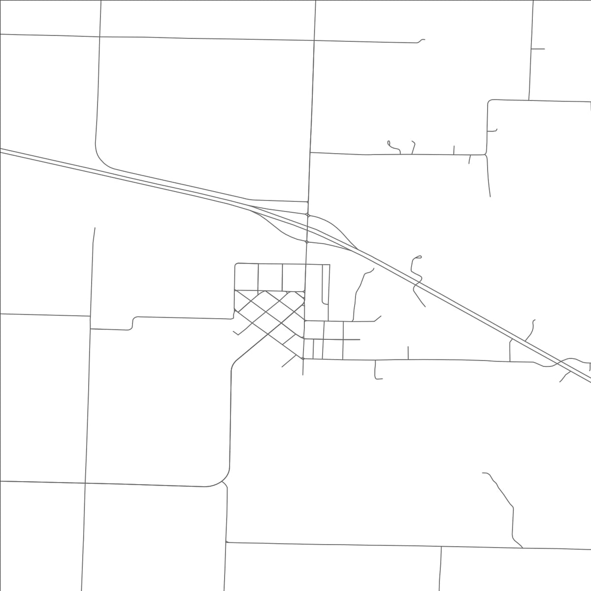 ROAD MAP OF CREIGHTON, MISSOURI BY MAPBAKES