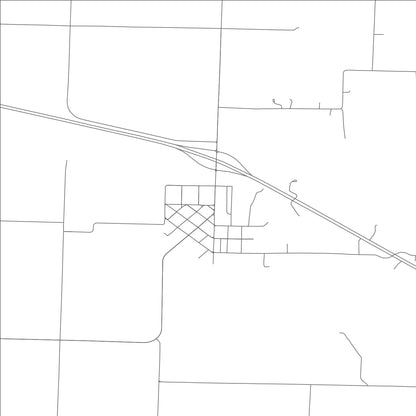 ROAD MAP OF CREIGHTON, MISSOURI BY MAPBAKES