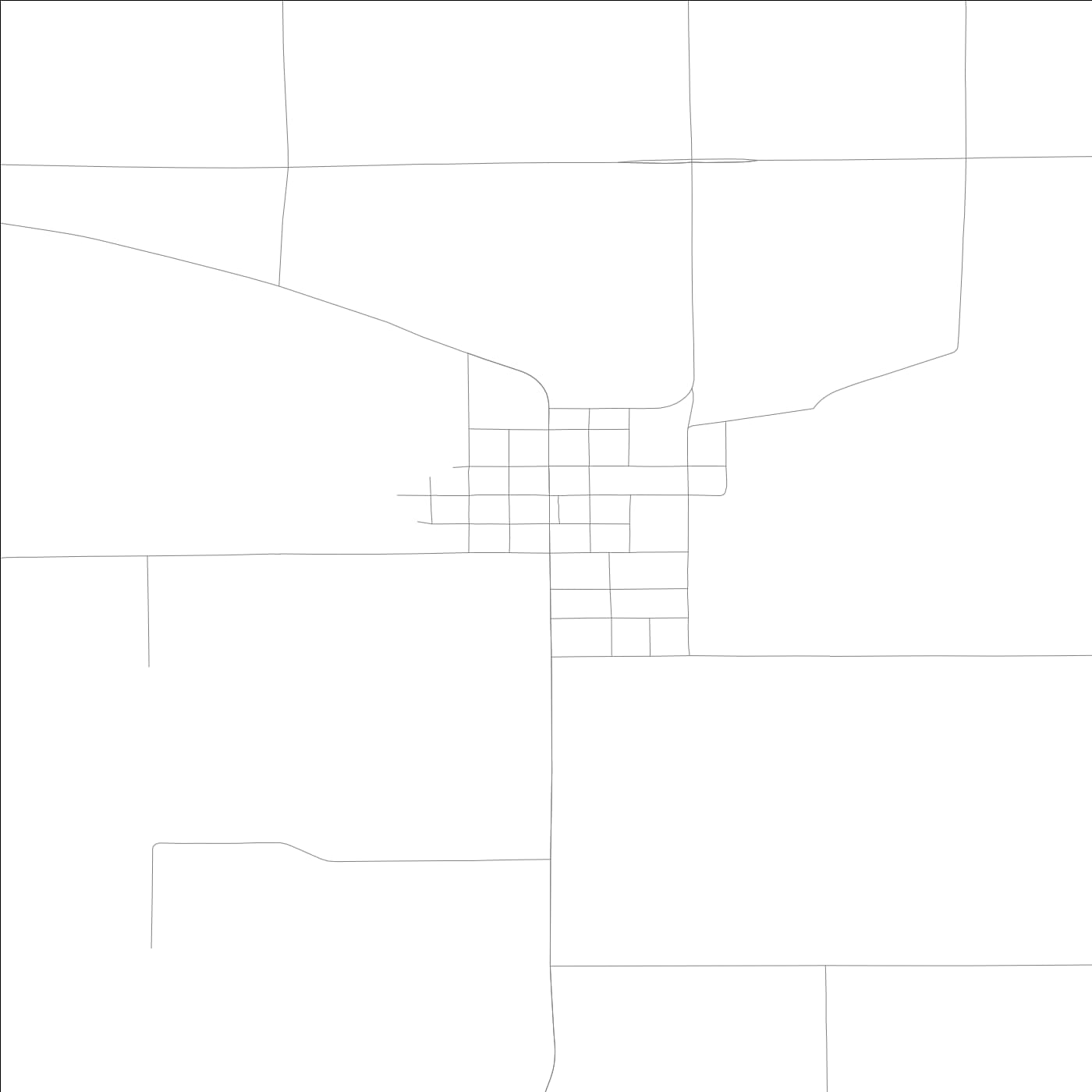 ROAD MAP OF DELTA, LOWA BY MAPBAKES