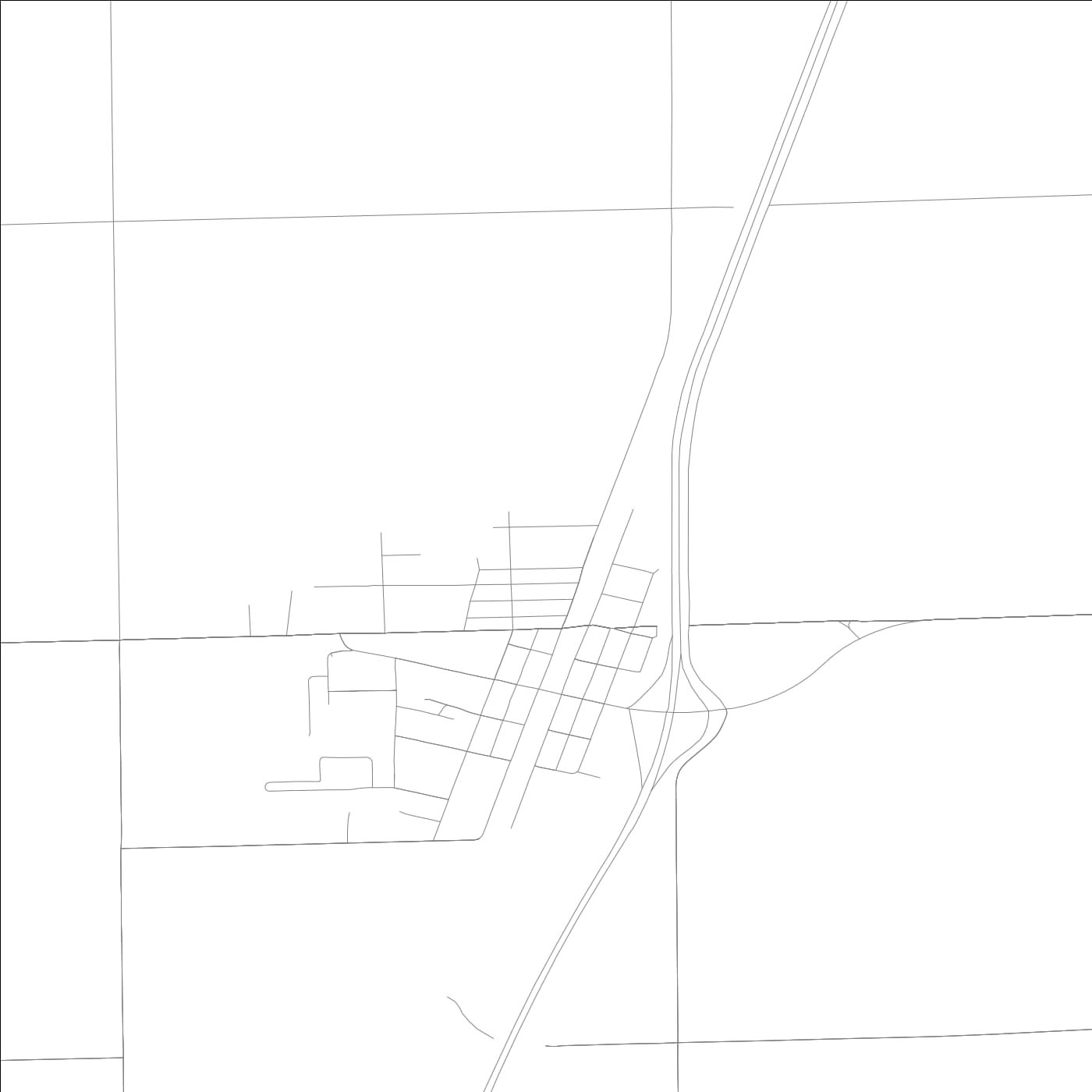 ROAD MAP OF CHEBANSE, ILLINOIS BY MAPBAKES