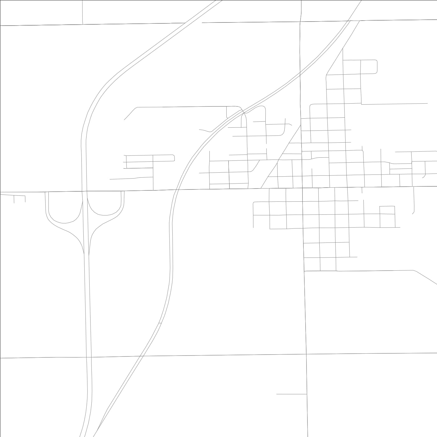 ROAD MAP OF CHENOA, ILLINOIS BY MAPBAKES