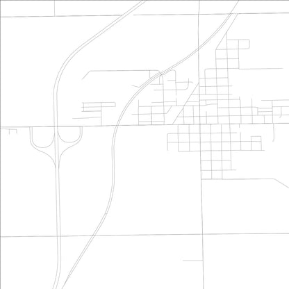 ROAD MAP OF CHENOA, ILLINOIS BY MAPBAKES