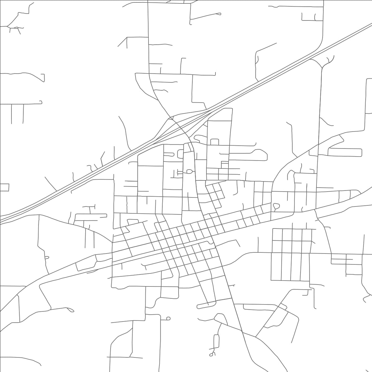 ROAD MAP OF CUBA, MISSOURI BY MAPBAKES