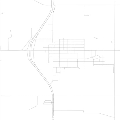 ROAD MAP OF DENVER, LOWA BY MAPBAKES