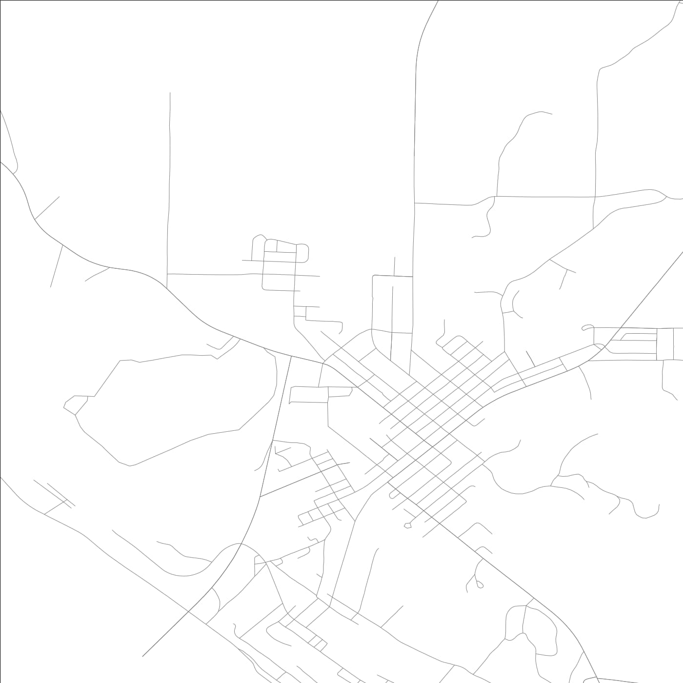 ROAD MAP OF CHESTER, ILLINOIS BY MAPBAKES