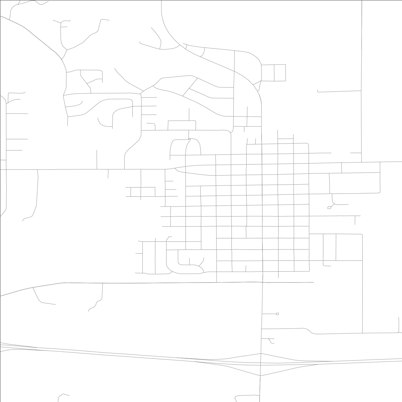 ROAD MAP OF DEWITT, LOWA BY MAPBAKES