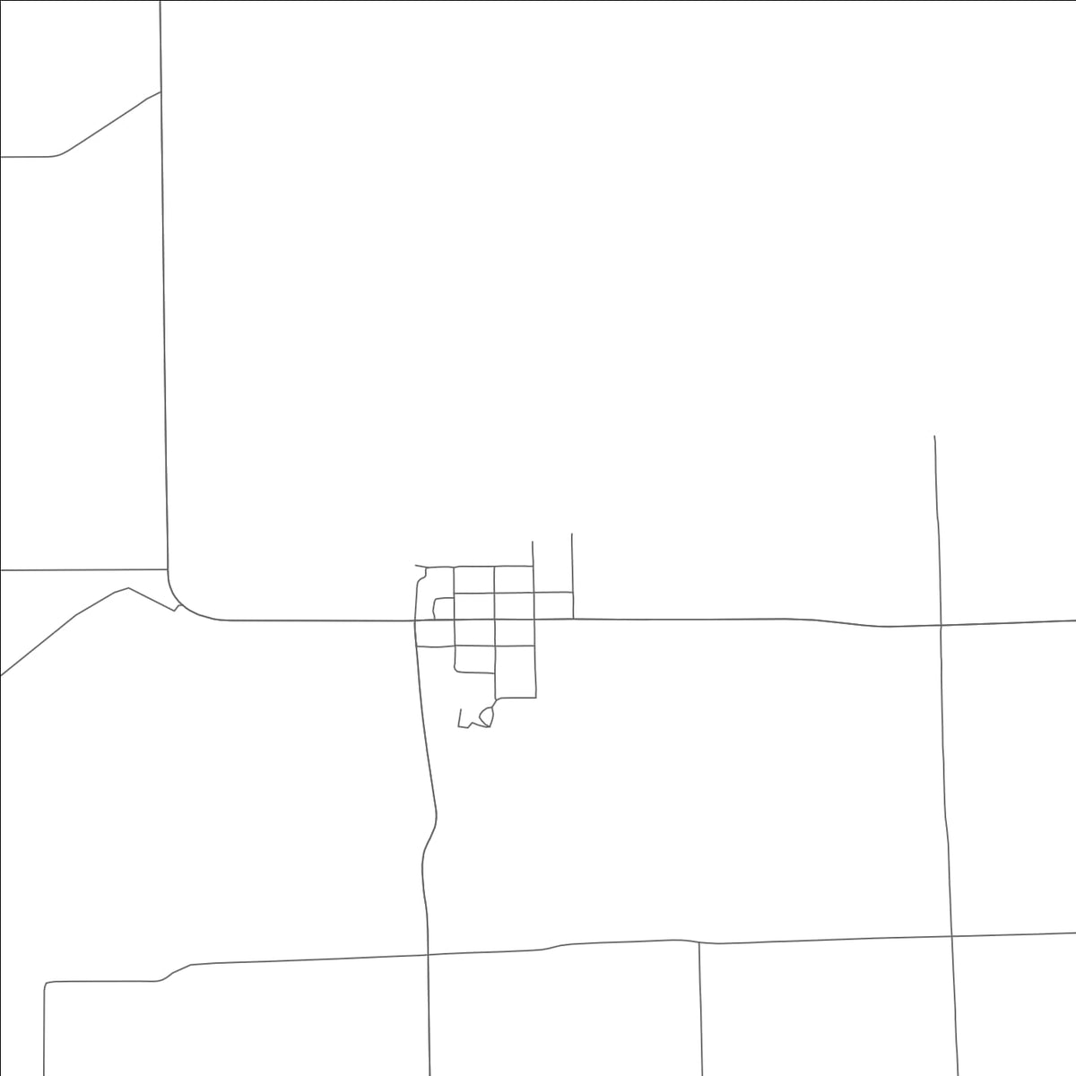 ROAD MAP OF DAWN, MISSOURI BY MAPBAKES