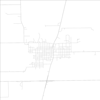 ROAD MAP OF CHRISMAN, ILLINOIS BY MAPBAKES